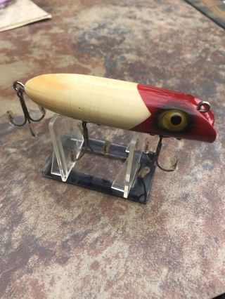 Vintage Fishing Lure South Bend Bass Oreno Old Wood Bait