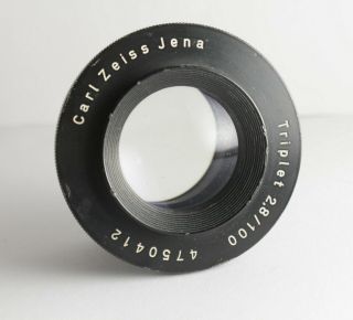 Rare Carl Zeiss Jena Triplet F/2,  8 100mm Projection Lens Projektor Objektiv