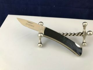 Buck Usa 529 Vintage 1988 Pocket Knife Rare Skin Handle With Hoffritz On Blade