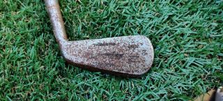 Vintage/antique 38 " 2 Iron Hickory Shaft Golf A G Spalding & Bros Gold Medal