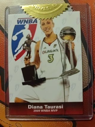 2010 Diana Taurasi 2009 Mvp Card Wnba Limited Edition 130/250 Rare Mercury