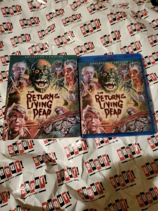 Return Of The Living Dead,  Rare Htf Slipcover Collectors Edition Scream Blu - Ray