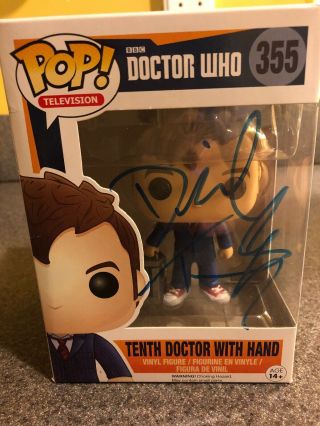 Toy Funko - Pop Tv: Dr.  Who - 10th Doctor With Hand Signed By David Tennant
