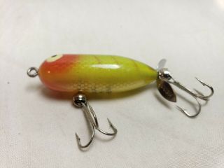 Vintage Heddon Tiny Torpedo Fishing Lure Old Bass Tackle Box Find 2