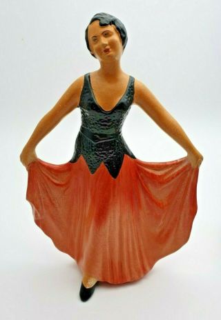 Rare Vintage Sylvac 920 Art Deco Dancing Lady Figurine