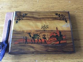 A Souvenir Of The Holy Land,  Photos And Pressed Flowers In Olive Wood Covers