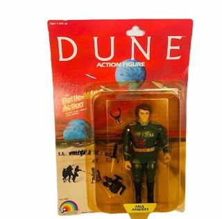 Paul Atreides Dune Action Figure Toy 1984 Ljn Moc Battle Matic Vtg Sandworm Worm