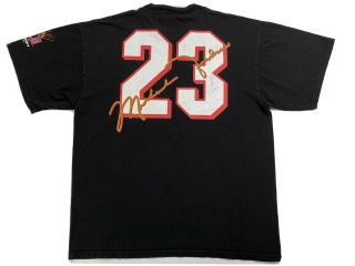 Vintage 90s Michael Jordan Nike T - Shirt Chicago Bulls Restaurant Men L Rare 23