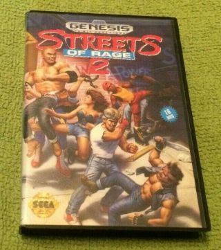 Streets Of Rage 2 Sega Genesis Big Box 1992 Fighting Rare