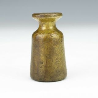 Antique English Brass - Churn Shaped 8oz Weight - Unusual