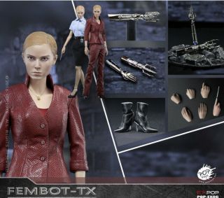 1/6 Scale Terminator 3 Fembot T - X Pop Toys Rare Bonus Head Sculpt