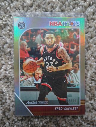2019 Fred Vanvleet Artist Proof 2/10 Rare Beatiful Card 2019 Nba Toronto Raptors