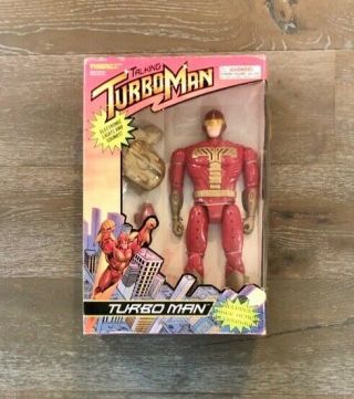 Turbo Man Action Figure,  Box Is A Little Scuffed,  But Still Never Opened.