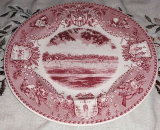 Rare 1933 Wedgwood West Point Us Military Academy Dress Parade Plate Camp 10.  5 "
