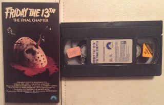 Very Rare Friday The 13th - Part 4 The Final Chapter Vhs 1765 Horror Oop