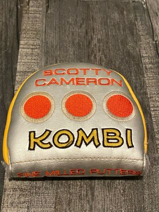 Good & Rare Scotty Cameron Kombi Mallet Golf Putter Gray Headcover Head Cover