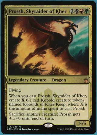 Prossh,  Skyraider Of Kher Foil Masters 25 Mythic Rare Card (67136) Abugames