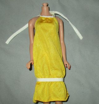 Vintage Barbie Doll 1982 Fashion Fun Golden Mini 4802 Dress