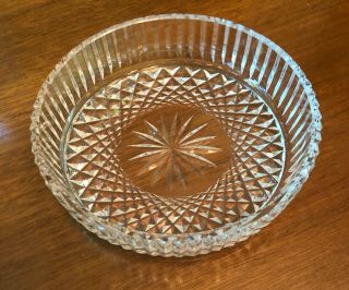 Vintage Glass Cut Crystal Bowl Dish 4.  5 "