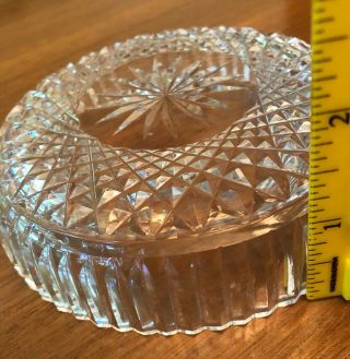 Vintage Glass Cut Crystal Bowl Dish 4.  5 