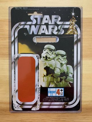Vintage Star Wars Clipper Stormtrooper 12 Back Card Rare
