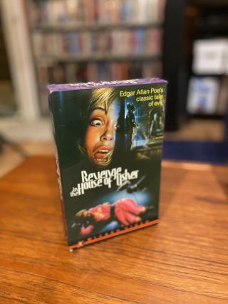 Revenge In The House Of Usher Rare Wizard Video Big Box Horror Vhs