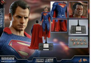 Hot Toys Dc Justice League Superman 12 " Figure 1/6 Scale Mms465