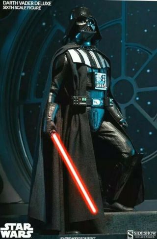 Nib Sideshow Collectibles Darth Vader Deluxe Sixth Scale Fig.  Exclusive Version