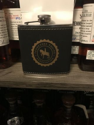 Rare Jack Daniels,  Tennessee Squire Gold Print Flask