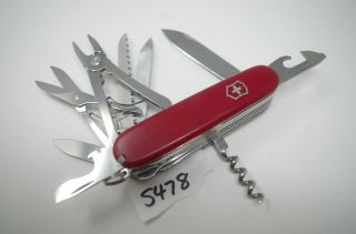 Victorinox Handyman Red Blade Survival Swiss Army Pocket Knife Rare