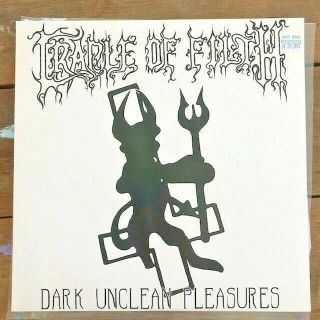 Black Metal Lp - Cradle Of Filth ‎– Dark Unclean Pleasures Rare 2xlp Vinyl Demo