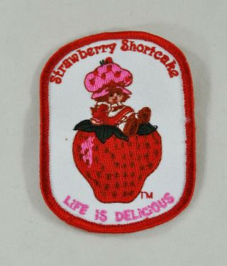 Vintage Strawberry Shortcake Fabric Patch
