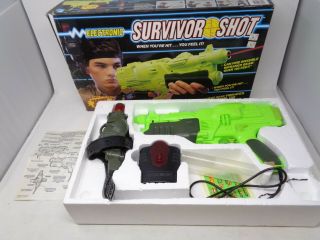 Rare Vintage Hasbro Survivor Shot Laser Tag Gun Game - - 1987