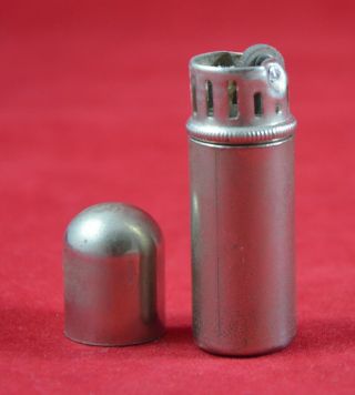 German Wwii Wehrmacht Soldier Steel Cigarette Lighter Rare War Relic