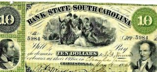 $10 " South Carolina " 1800 