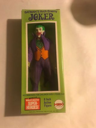 Vintage Mego 1973 The Joker 8” Figure Window Box Rare Type 1 Example