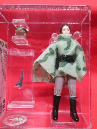 1984 Kenner Star Wars Princess Leia Organa (combat Poncho) Cas 93.  1=afa 90,  Gold