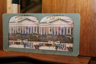 Antique Stereoview 1905 President Theodore Roosevelt Inauguration March 4