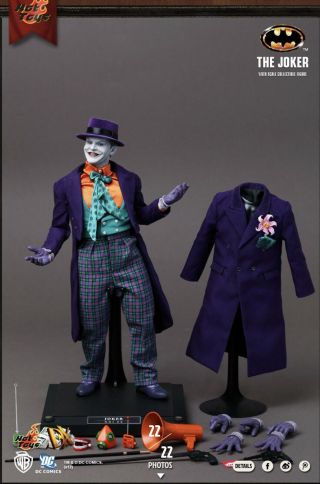 Ready Hot Toys The Joker Dx08 1/6 Figure 1989 Jack Nicholson