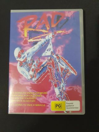 Dvd " Rad " 1986 Bmx Movie With Talia Shire & Bill Allen Region Ntsc Rare
