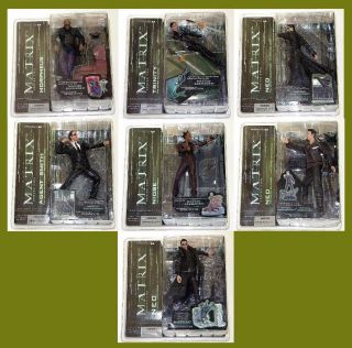 The Matrix Series Two Complete Set Of 6,  Bonus Neo Series I Rare Mcfarlane Toys