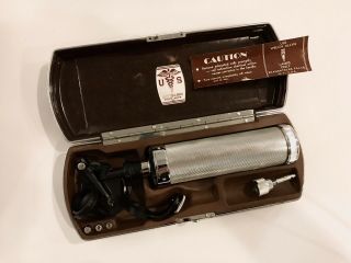 Rare Vintage Welch Allyn Otoscope Ophthalmoscope Diagnostic Set