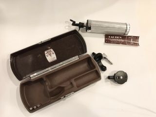 Rare Vintage Welch Allyn Otoscope Ophthalmoscope Diagnostic Set 2