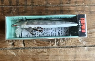 Vintage Rapala Floating 9S Silver Finnish Minnow Lure 3 1/2 