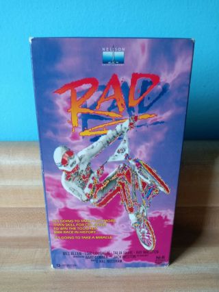 Rad Rad Movie Rare Vhs Tape 1986 Bill Allen Lori Laughlin Nelson Entertainment