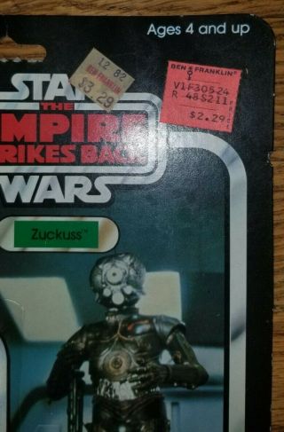 Vintage 1982 Star Wars The Empire Strikes Back Zuckuss Kenner RARE 3