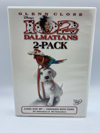 101 & 102 Dalmatians 2 - Pack (dvd,  2000) Live Action Glenn Close Disney Rare Oop