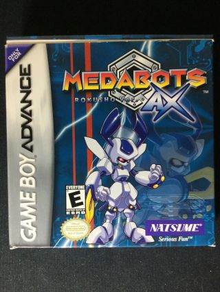 Medabots Ax Rokusho Ver.  Game Boy Advance Complete Rare Gba Cib
