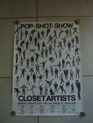 Closet Artists Rare 1985 Zealand Tour Poster Swingers Toy Love
