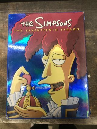 The Simpsons Season 17 Dvd 4 - Disc Set Seventeenth 17th Tv Show Rare Oop